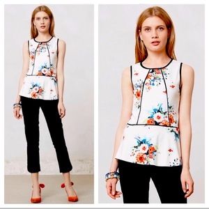 Weston Wear Anthropologie Bloomfall Floral Tank